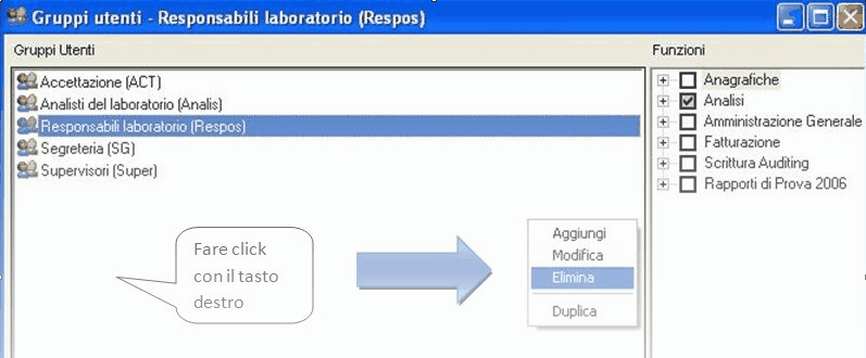 dialog elimina gruppo